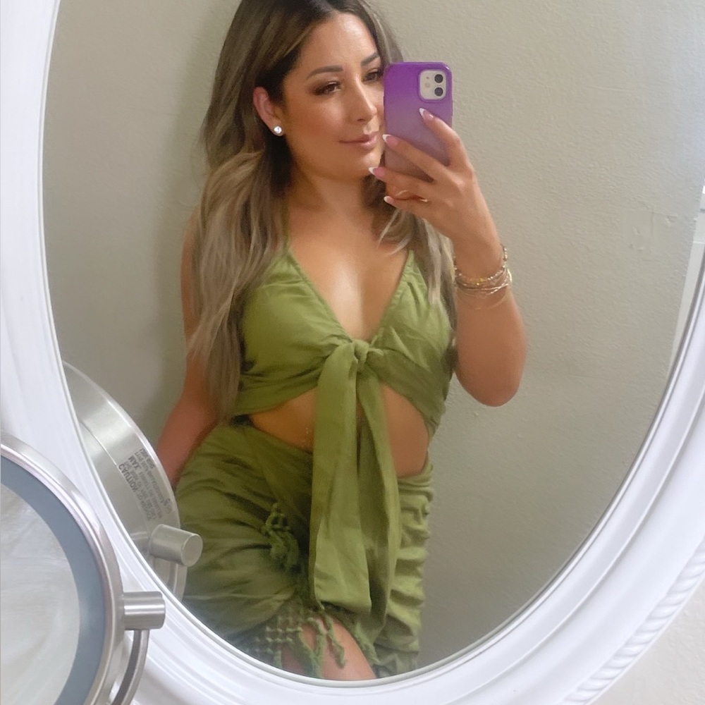 Preetylittlething western fringe dress